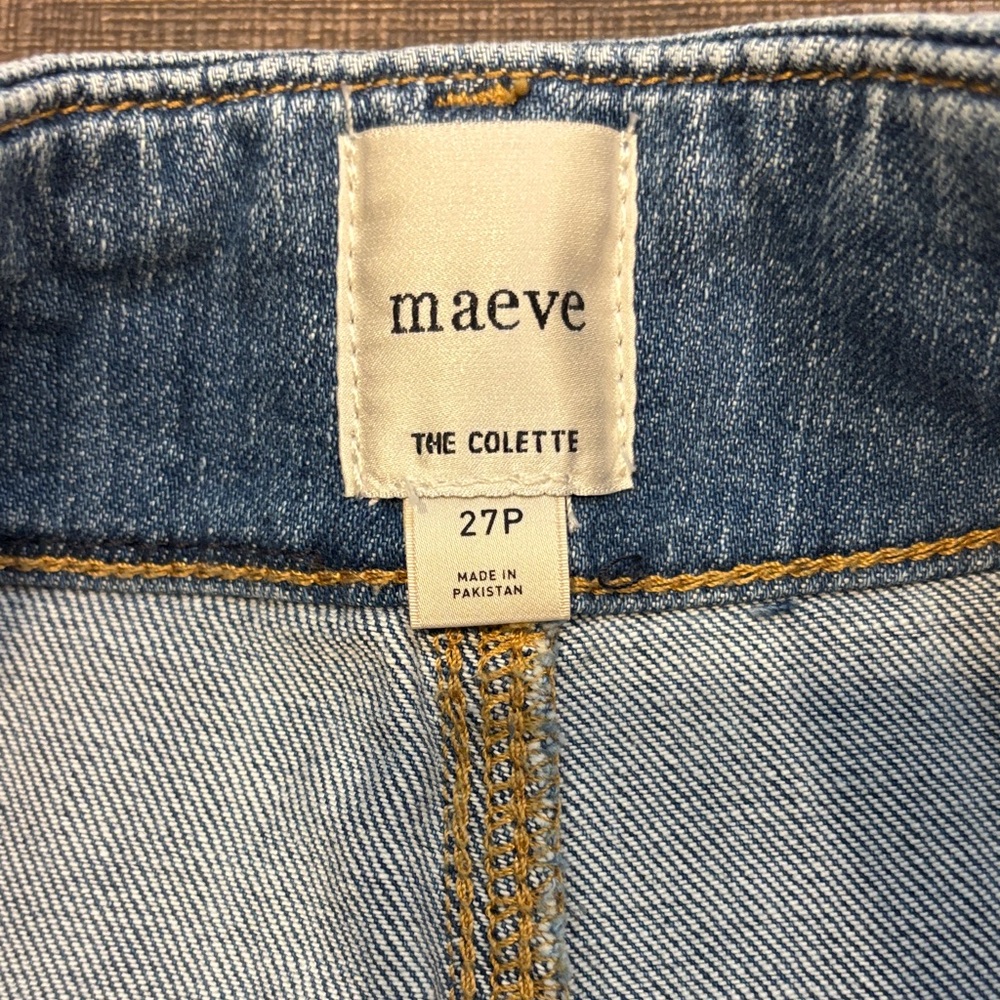 The Colette Crop High Rise Wide Leg Jeans by Maeve 27P - Picture 2 of 9